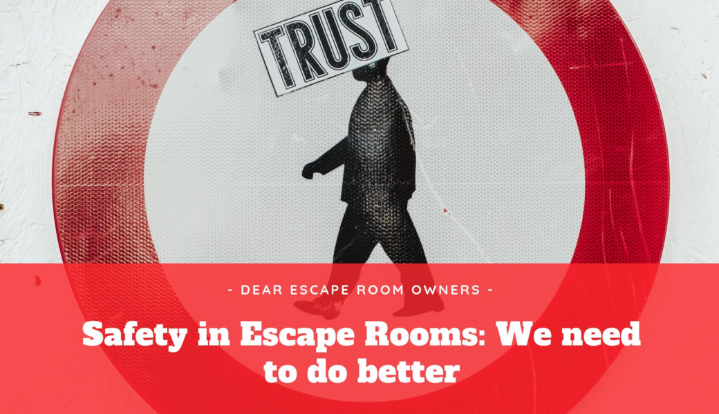 Safety In Escape Rooms: We Need To Do Better - Two Bears Life - Escape ...